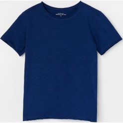 T-shirt z bawełny ogranicznej - Granatowy. Niebieskie t-shirty męskie Reserved, m, bez wzorów, z bawełny, bez kołnierzyka. Za 16,99 zł.