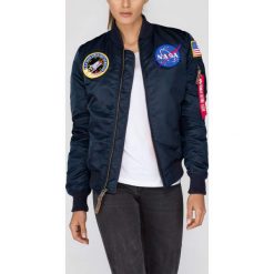 Kurtka Alpha Industries MA-1 Nasa (168007-07-REP.BLUE). Niebieskie kurtki damskie ALPHA INDU, z materiału. Za 569,99 zł.