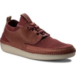 Półbuty CLARKS - Nature IV. 261276534 Burgundy Combi. Czerwone półbuty damskie skórzane Clarks, na płaskiej podeszwie. W wyprzedaży za 309,00 zł.