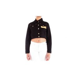 Żakiety / Blezery Versace Jeans C0HTB936HKE33. Czarne żakiety damskie Versace Jeans, bez wzorów, z jeansu. Za 1094,59 zł.