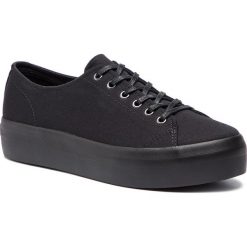 Tenisówki VAGABOND - Peggy 4544-080-92 Black/Black. Czarne półbuty damskie Vagabond, bez wzorów, z materiału, bez obcasa, bez zapięcia. Za 249,00 zł.