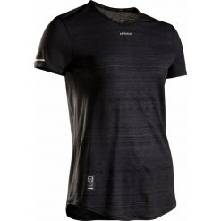 Koszulka tenis Light 990 damska. Czarne t-shirty damskie ARTENGO, l, bez wzorów, z poliesteru, bez kołnierzyka, bez rękawów, bez kaptura, tenisowe. Za 59,99 zł.