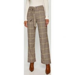 Scotch & Soda - Spodnie. Brązowe spodnie damskie Scotch & Soda, s, z haftami, z elastanu. Za 519,90 zł.