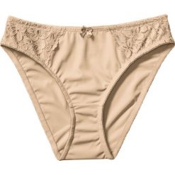 Figi bonprix cielisty. Brązowe majtki damskie bonprix, z koronki. Za 29,99 zł.