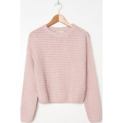 Sweter o ryżowym splocie - Różowy. Różowe swetry damskie House, s, bez wzorów, ze splotem, bez rękawów, bez kaptura. Za 79,99 zł.