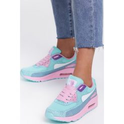 Niebieskie Buty Sportowe Apricot Mood. Niebieskie buty sportowe damskie Renee, bez wzorów, z materiału, sportowe. Za 89,99 zł.