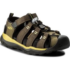 Sandały KEEN - Newport Neo H2 1018423 Dark Olive/Celery. Zielone sandały męskie Keen, ze skóry ekologicznej, bez zapięcia. Za 269,95 zł.