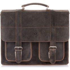 Skórzana teczka torba męska vintage j.brązowa PAOLO PERUZZI GA318 - j.brązowy. Pomarańczowe torby męskie skórzane Paolo Peruzzi, w paski, vintage. Za 449,99 zł.