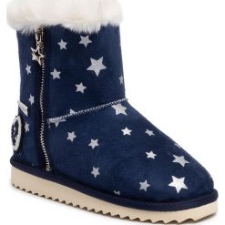 Buty PEPE JEANS - Angel Print PGS50155 Navy 595. Niebieskie śniegowce dziewczęce Pepe Jeans, bez zapięcia. W wyprzedaży za 159,00 zł.