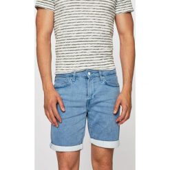 Guess Jeans - Szorty jeansowe. Szare spodenki i szorty męskie Guess Jeans, m, z aplikacjami, z elastanu, casualowe. Za 369,90 zł.