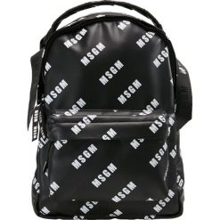 Plecaki damskie: MSGM MONOGRAMMA BACKPACK Plecak black