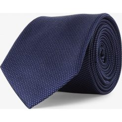 Mc Earl - Krawat jedwabny męski, niebieski. Niebieskie krawaty męskie Mc Earl, bez wzorów, z jedwabiu, eleganckie. Za 99,95 zł.