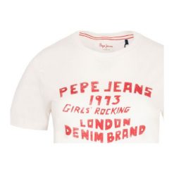 T- shirt Pepe Jeans. Białe koszulki damskie s, z jeansu, klasyczne. Za 139,00 zł.