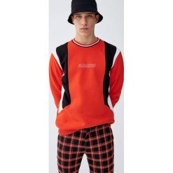 Spodnie chinosy tailoring w szkocką kratę. Czarne spodnie męskie marki Pull&Bear, m, bez wzorów. Za 139,00 zł.