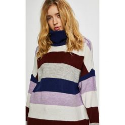 Only - Sweter. Szare golfy damskie ONLY, s, z nadrukiem, z poliesteru, bez rękawów. W wyprzedaży za 59,90 zł.