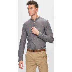 Tom Tailor Denim - Koszula. Szare koszule męskie marki TOM TAILOR DENIM, s, z bawełny, casualowe, ze stójką, z długim rękawem. Za 169,90 zł.