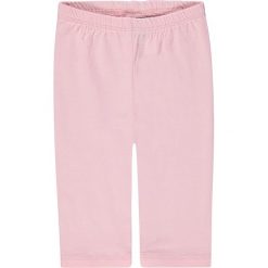 Legginsy termoizolacyjne w kolorze jasnoróżowym. Czerwone legginsy dziewczęce marki Kanz, z bawełny. W wyprzedaży za 15,95 zł.