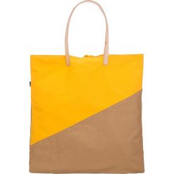Shopper bag damskie: Shopper bag „Palm Tote” w kolorze żółto-jasnobrązowym