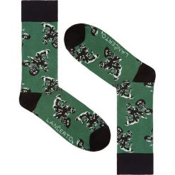 Skarpety Khaki w Quady. Zielone skarpetki męskie LANCERTO, bez wzorów, z elastanu. Za 29,90 zł.