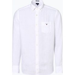 Gant - Męska koszula lniana, czarny. Czarne koszule męskie GANT, xl, bez wzorów, eleganckie, z klasycznym kołnierzykiem, bez rękawów. Za 499,95 zł.