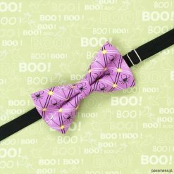 Muchy męskie: Boo! Fioletowa mucha w pająki