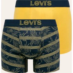 Levi's - Bokserki (2-pack). Żółte bokserki męskie Levi's®, z nadrukiem, z elastanu. W wyprzedaży za 99,90 zł.