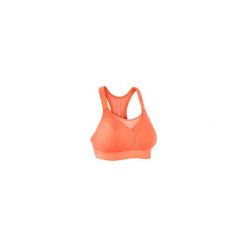Stanik Do Biegania Comfort Pomarańczowy. Różowe biustonosze sportowe damskie KALENJI, s, bez wzorów, z elastanu, do biegania. Za 69,99 zł.