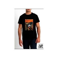 T-shirt : " Micky - Munch". Czarne t-shirty męskie Life is art, xxl, bez wzorów, klasyczne, z klasycznym kołnierzykiem. Za 120,00 zł.