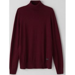 Sweter męski - Bordowy. Czerwone swetry męskie Cropp, s, bez wzorów, bez kołnierzyka, bez kaptura. Za 69,99 zł.