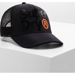 Czapki męskie: Superdry LINEMAN TRUCKER Czapka z daszkiem black