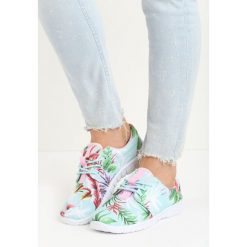 Trampki damskie slip on: Miętowe Tenisówki Dana