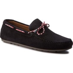 Mokasyny TOMMY HILFIGER - Interlace Suede Loafer FM0FM01433 Midnight 403. Niebieskie mokasyny męskie TOMMY HILFIGER, ze skóry, eleganckie. W wyprzedaży za 339,00 zł.