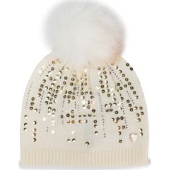 Czapka GUESS - Not Coordinated Hats AW8216 WOL01 OFF. Brązowe czapki damskie Guess, z aplikacjami, z wełny. Za 189,00 zł.