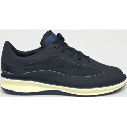 Camper - Buty. Niebieskie buty sportowe męskie Camper, ze skóry, na sznurówki. W wyprzedaży za 359,90 zł.