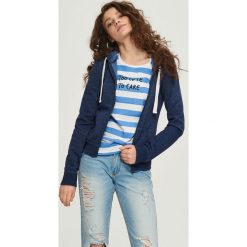Bluzy damskie: Bluza z kapturem – Granatowy
