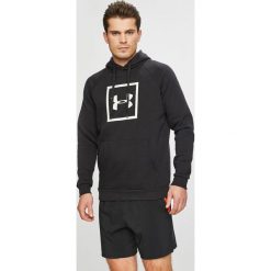 Under Armour - Bluza. Szare bluzy męskie marki Under Armour, s, z nadrukiem, z bawełny, z kapturem. Za 219,90 zł.