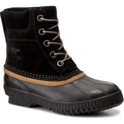 Śniegowce SOREL - Youth Cheyanne II Lace NY2673 Black 010. Czarne kozaki damskie Sorel, ze skóry, bez obcasa, bez zapięcia. W wyprzedaży za 199,00 zł.
