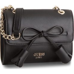Torebka GUESS - Leila (VG) Mini-Bag HWVG69 64780 BLA. Czarne listonoszki damskie marki Guess, z aplikacjami. W wyprzedaży za 259,00 zł.