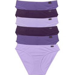 Figi (6 par) bonprix lila-ciemny lila -bez. Fioletowe figi marki FOUGANZA, z bawełny. Za 47,94 zł.