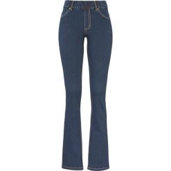 Happy Holly Dżinsowe legginsy Elwira bootcut dark denim female niebieski 50S. Niebieskie spodnie damskie Happy Holly, s, bez wzorów, z dzianiny. Za 139,00 zł.