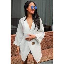 Kardigan GOLDA WHITE. Białe kamizelki damskie Kardigan GOLDA WHITE, s, bez wzorów, bez kaptura. W wyprzedaży za 89,00 zł.