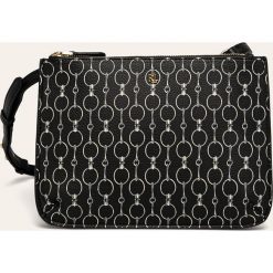 Lauren Ralph Lauren - Torebka. Czarne listonoszki damskie Lauren Ralph Lauren, w paski, ze skóry ekologicznej, na ramię, bez dodatków. Za 429,90 zł.