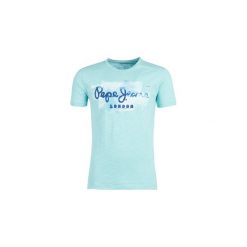 T-shirty z krótkim rękawem Pepe jeans GOLDERS. Zielone t-shirty męskie Pepe Jeans, s, bez wzorów, z jeansu, bez kołnierzyka, krótkie. Za 119,00 zł.