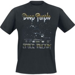 Deep Purple Space Truckin' T-Shirt czarny. Czarne koszulki męskie Deep Purple, l, z nadrukiem, rockowe, z okrągłym kołnierzem. Za 74,90 zł.