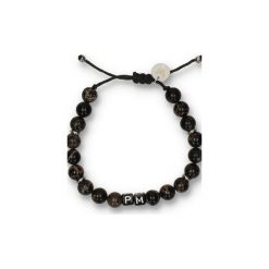 Męska bransoletka "Classic Black" z Twoim napisem. Czarne bransoletki męskie z jaspisem. Za 99,00 zł.
