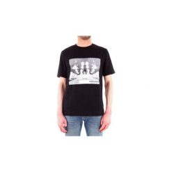 T-shirty z krótkim rękawem Calvin Klein Jeans J30J310408. Czarne t-shirty męskie Calvin Klein Jeans, s, bez wzorów, z jeansu, bez kołnierzyka, krótkie. Za 195,77 zł.