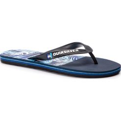 Japonki QUIKSILVER - AQYL100793 XKBB. Niebieskie klapki męskie Quiksilver, bez wzorów, z tworzywa sztucznego. W wyprzedaży za 79,00 zł.