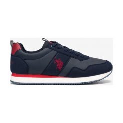 U.S. Polo Assn Exte1 Tenisówki Niebieski. Niebieskie trampki męskie U.S. Polo Assn., bez wzorów, z materiału, bez zapięcia. Za 264,95 zł.