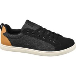 Sneakersy męskie Vty czarne. Czarne sneakersy męskie marki Vty, bez zapięcia. Za 99,90 zł.