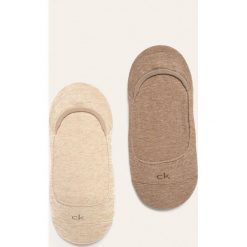Calvin Klein - Stopki (2-pack). Białe skarpetki damskie Calvin Klein, bez wzorów, z elastanu. Za 49,90 zł.